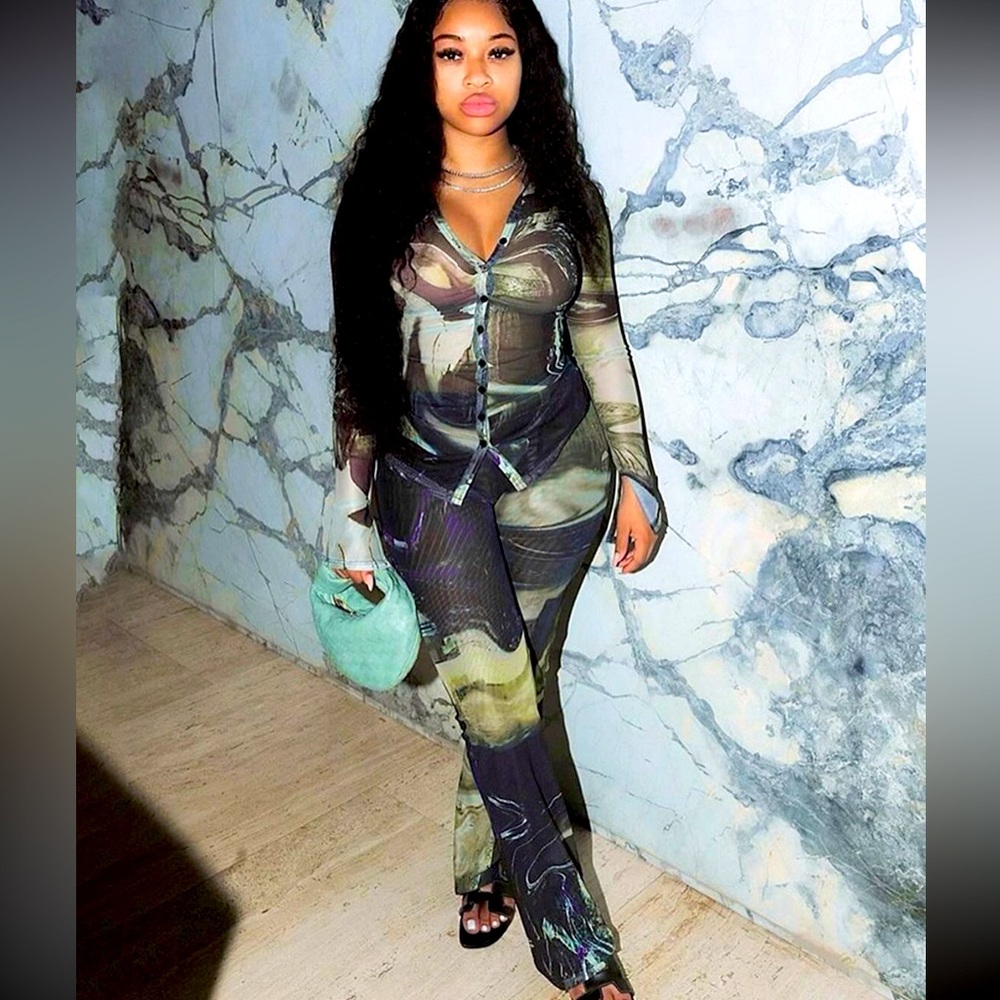 Green/ Black 2 pc set - x large